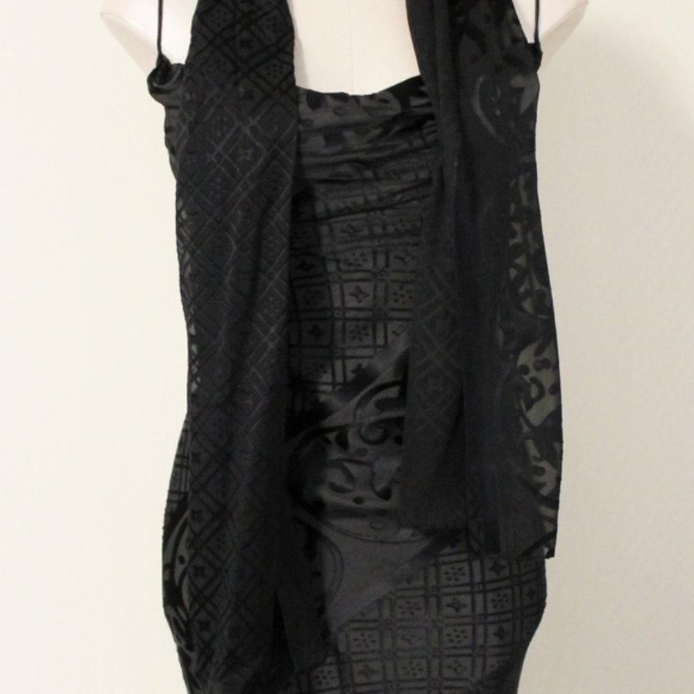 Slip Prom Dress with Matching Scarf